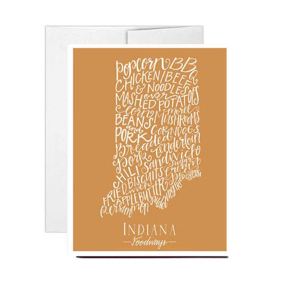 Stately Made - Wholesale Everyday Greeting Card - Indiana Foodways Card0