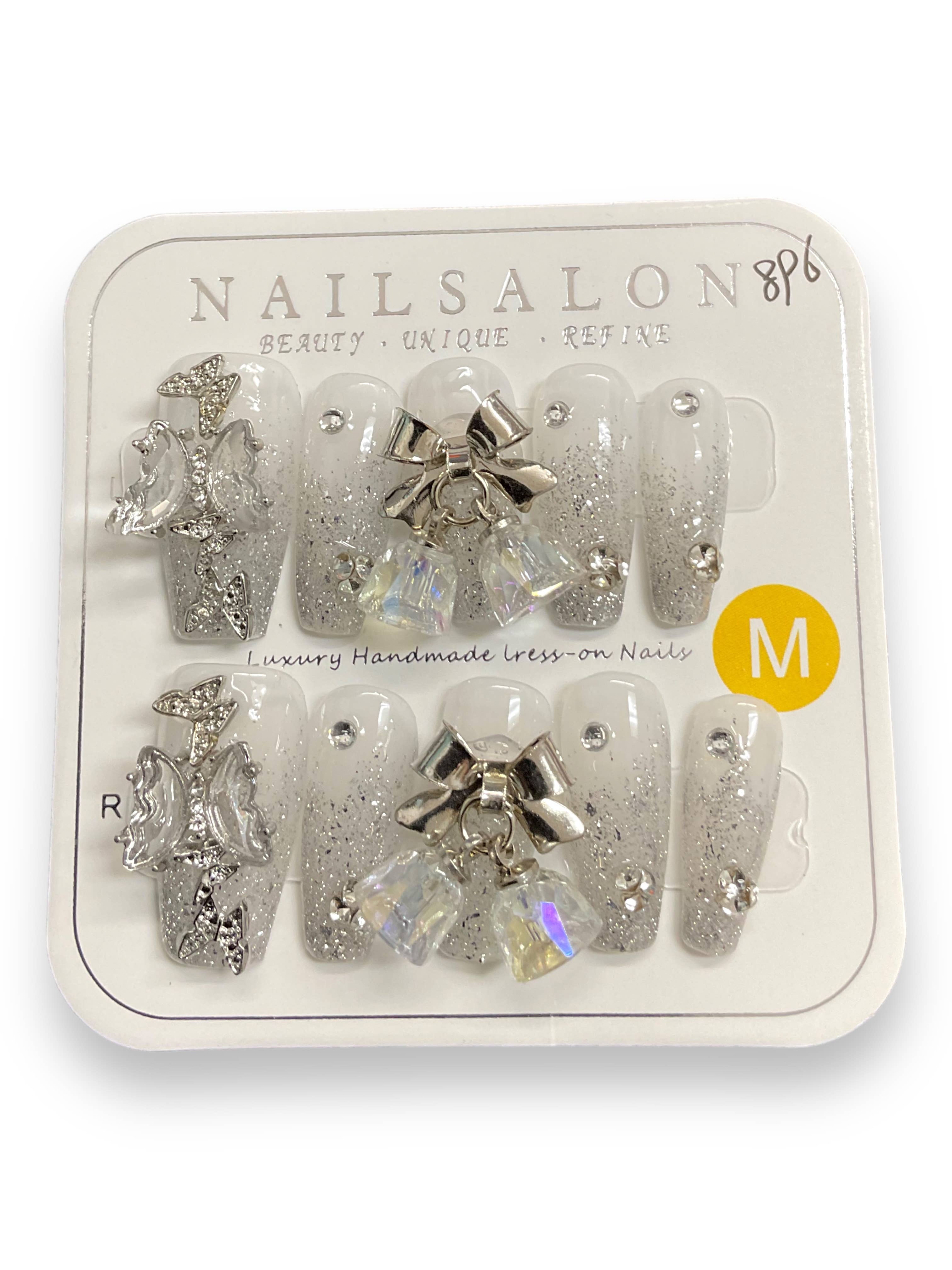 Kids Charm Online - Wholesale Press-On/Fake Nails - BEAUTIFUL WOMEN NAIL SET / 5 PIECE NAIL KIT. CHOOSE YOUR FAV0