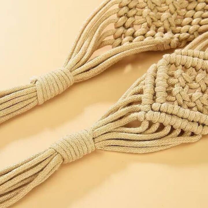 Funkyrel® Atzbranding Limited – wholesale Belt – Women's – Beco - Hollow Knitted Tassel Belt6