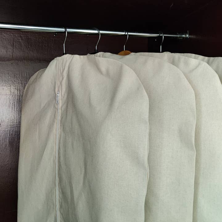 ForeverCotton - Vente Sac à vêtements - Sac de costume en toile 100% coton/manteau et housse de vêtement
