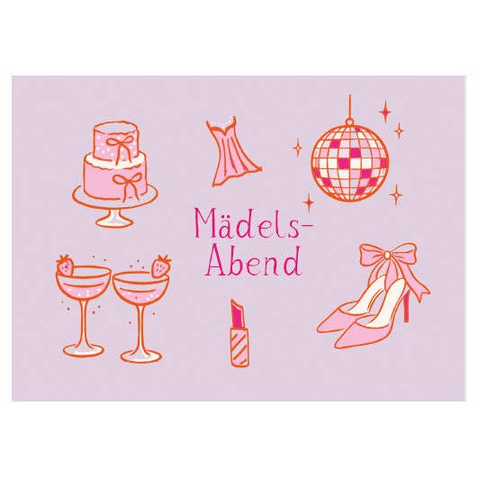 Girls' night | Postcard | Birthday | Friendship for wholesale by Hey!Cards GmbH & Co. KG