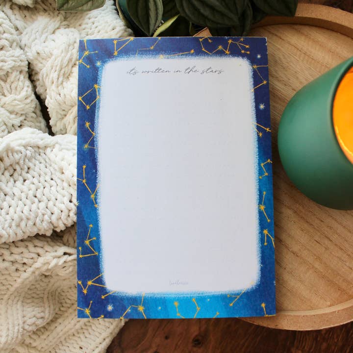 Written In The Stars Notepad for wholesale by OHH MAI DESIGN