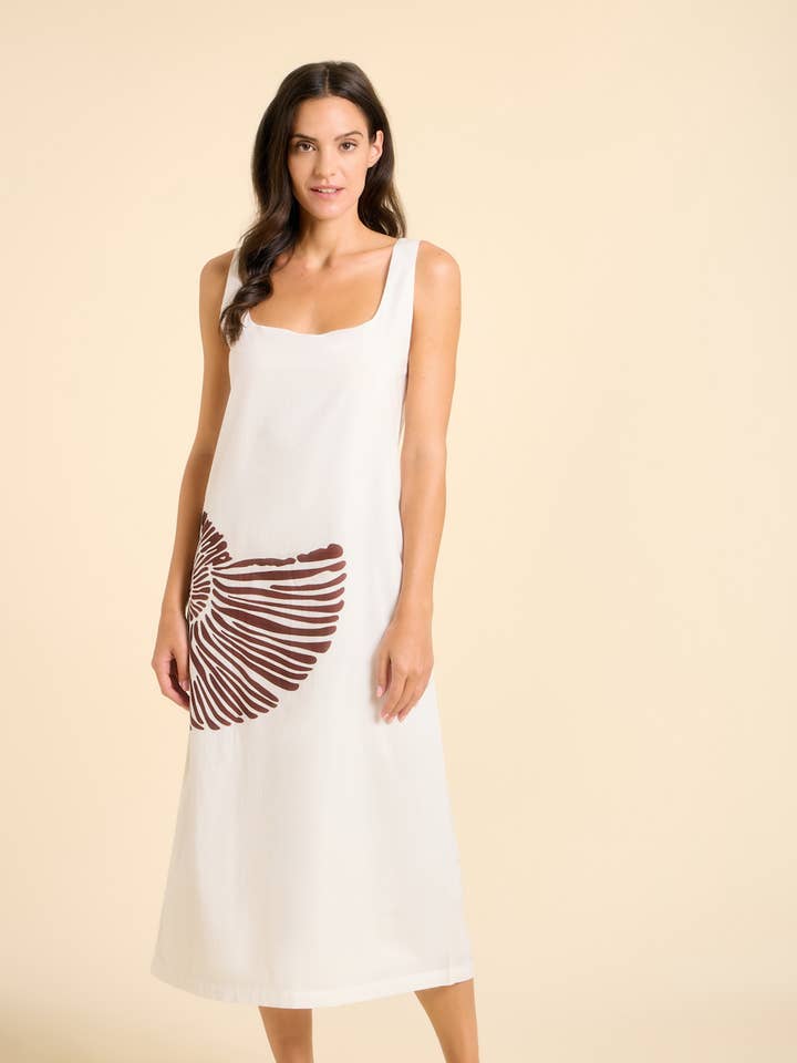 Shellona Maxi Dress - White for wholesale by Sitano