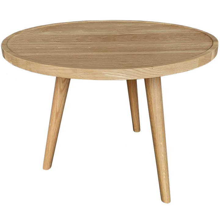 Round Oak side table 56 cm for wholesale by Home Delight B.V