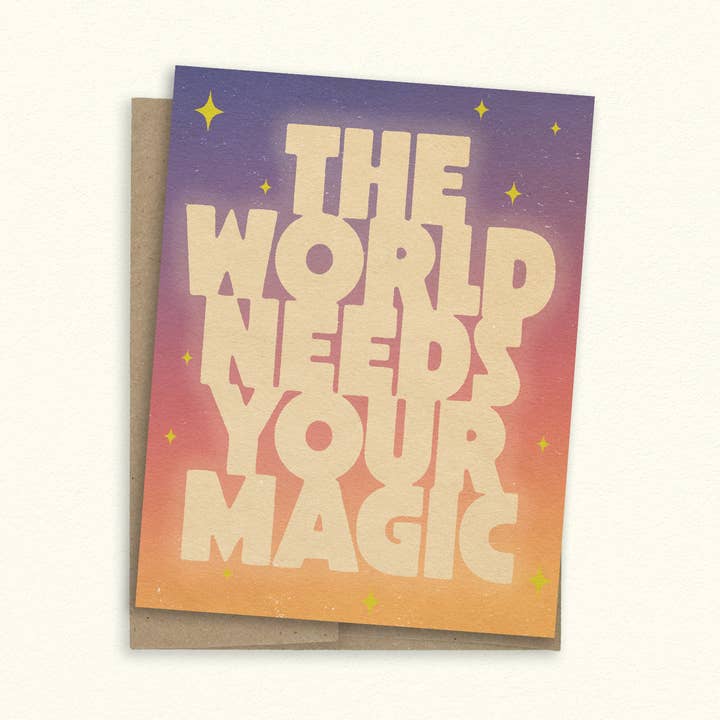 Världen behöver ditt magiska gratulationskort för wholesale av SheeleyCo