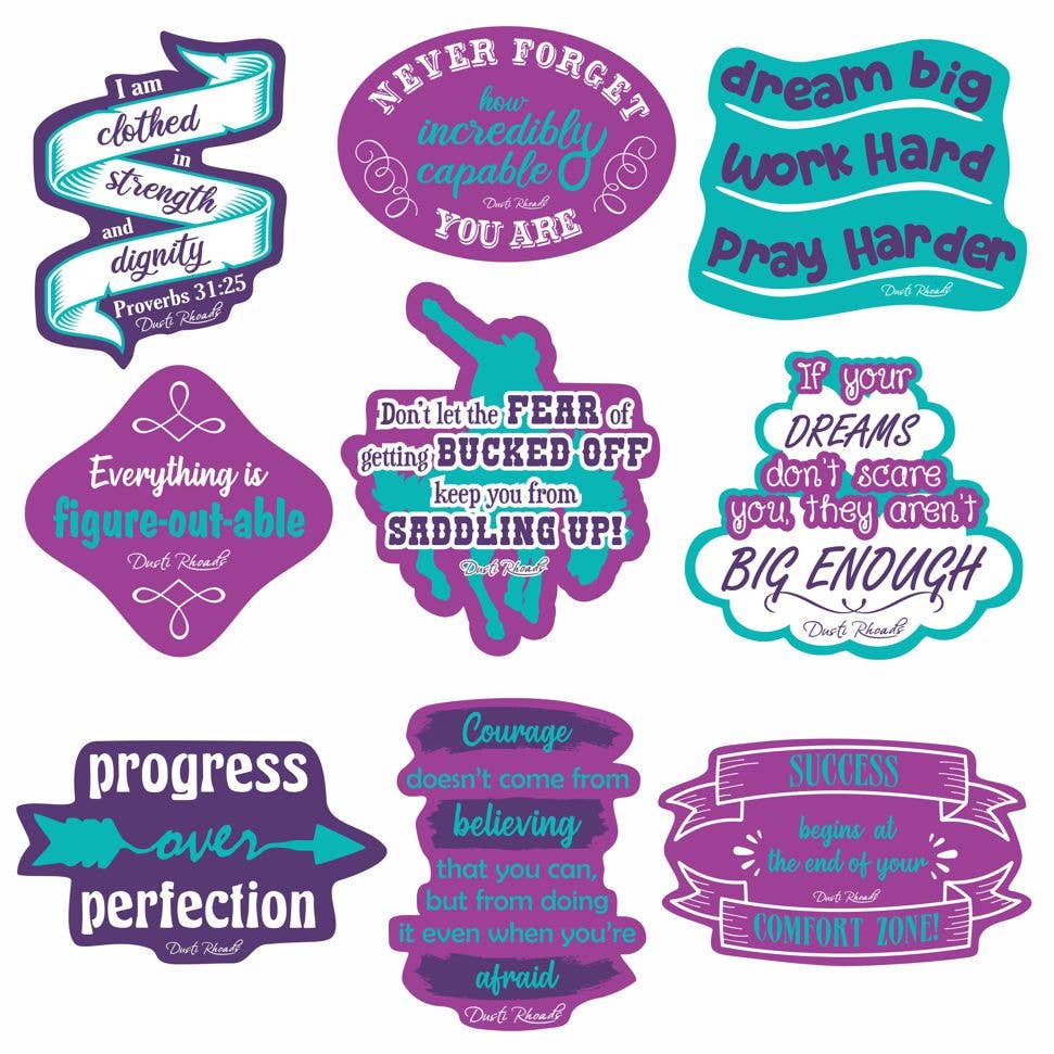 Dusti Rhoads - Wholesale Sticker - Western Stickers (10 pack)1