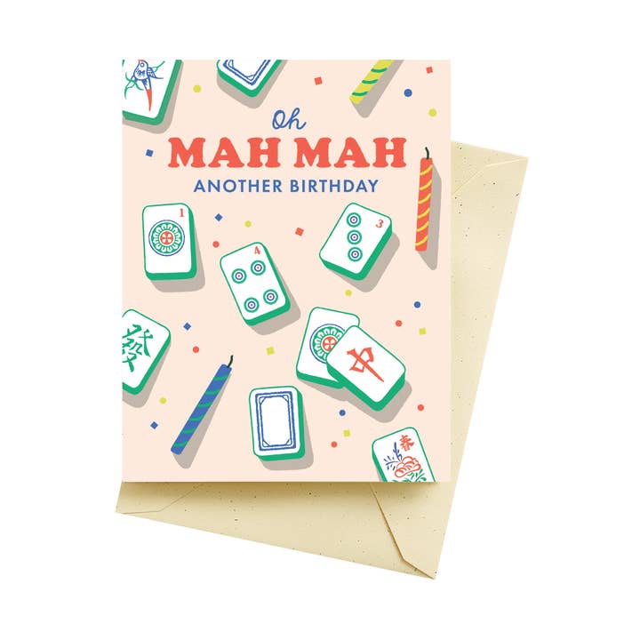 Tarjetas de cumpleaños de Mah Jong para venta al por mayor de Seltzer Goods