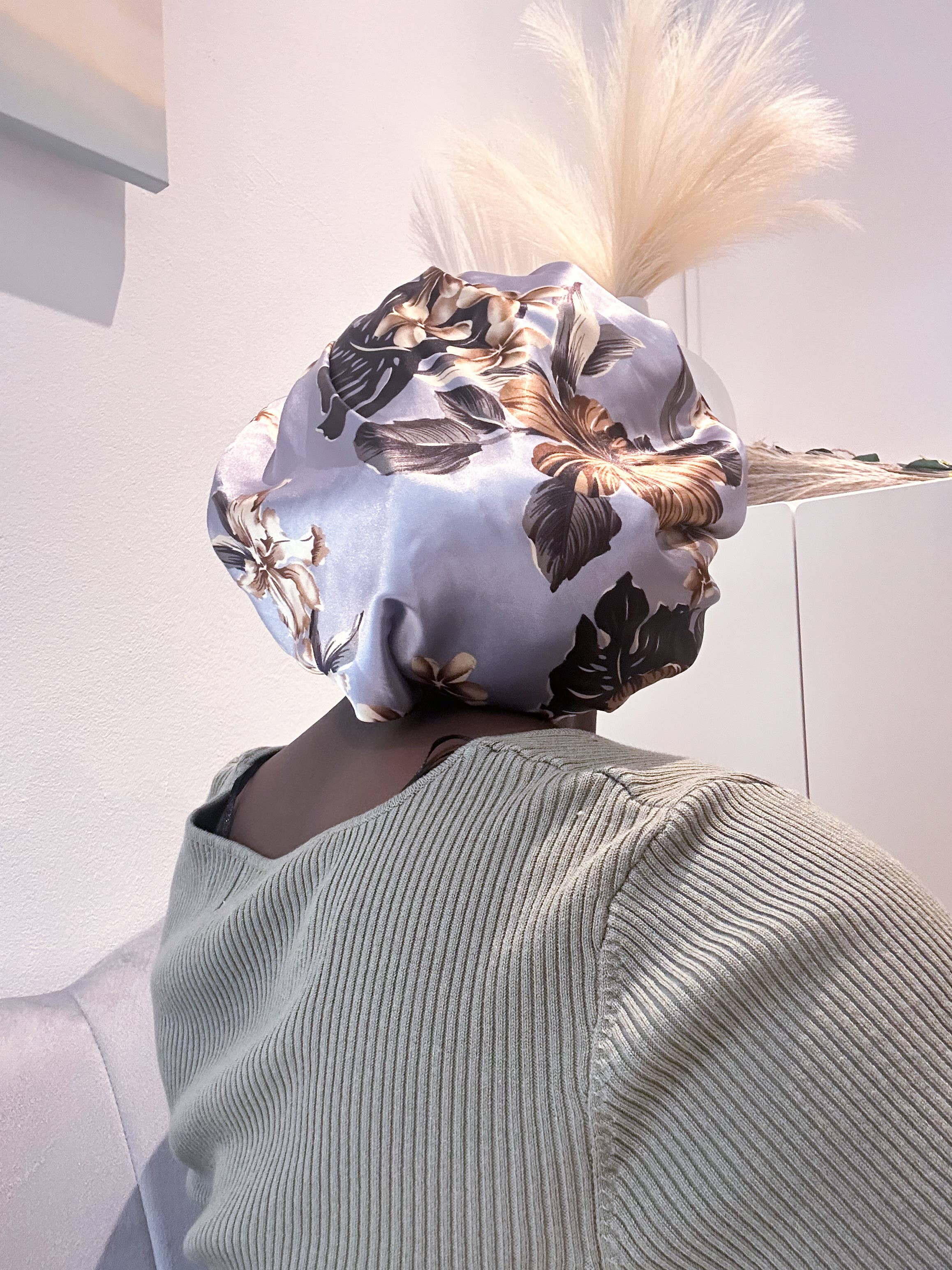 Asantewaa - Wholesale Sleep Cap / Bonnet - Women's - Reversible Satin Bonnet Eloise With band3