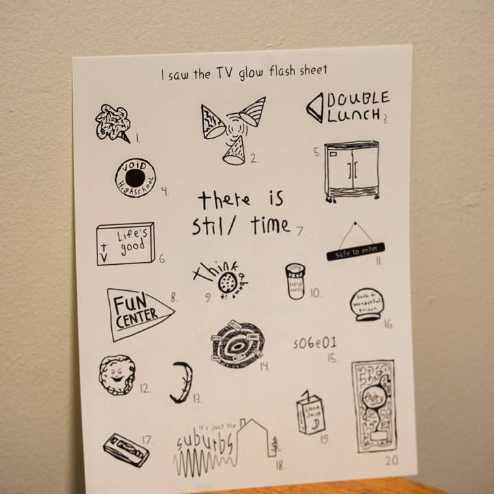He visto el televisor brillar en Flash Sheet Print para venta al por mayor de Salted Fruit Shop