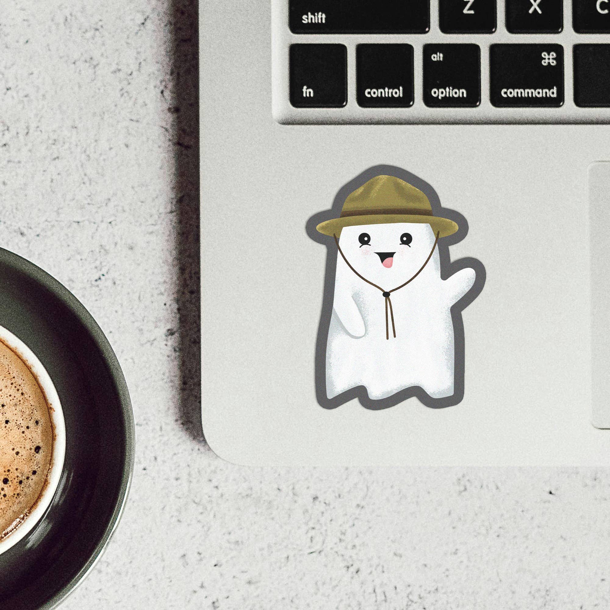 The Fiction Phantom - Wholesale Sticker - Cute Park Ranger Ghostie 3" Vinyl Sticker 2