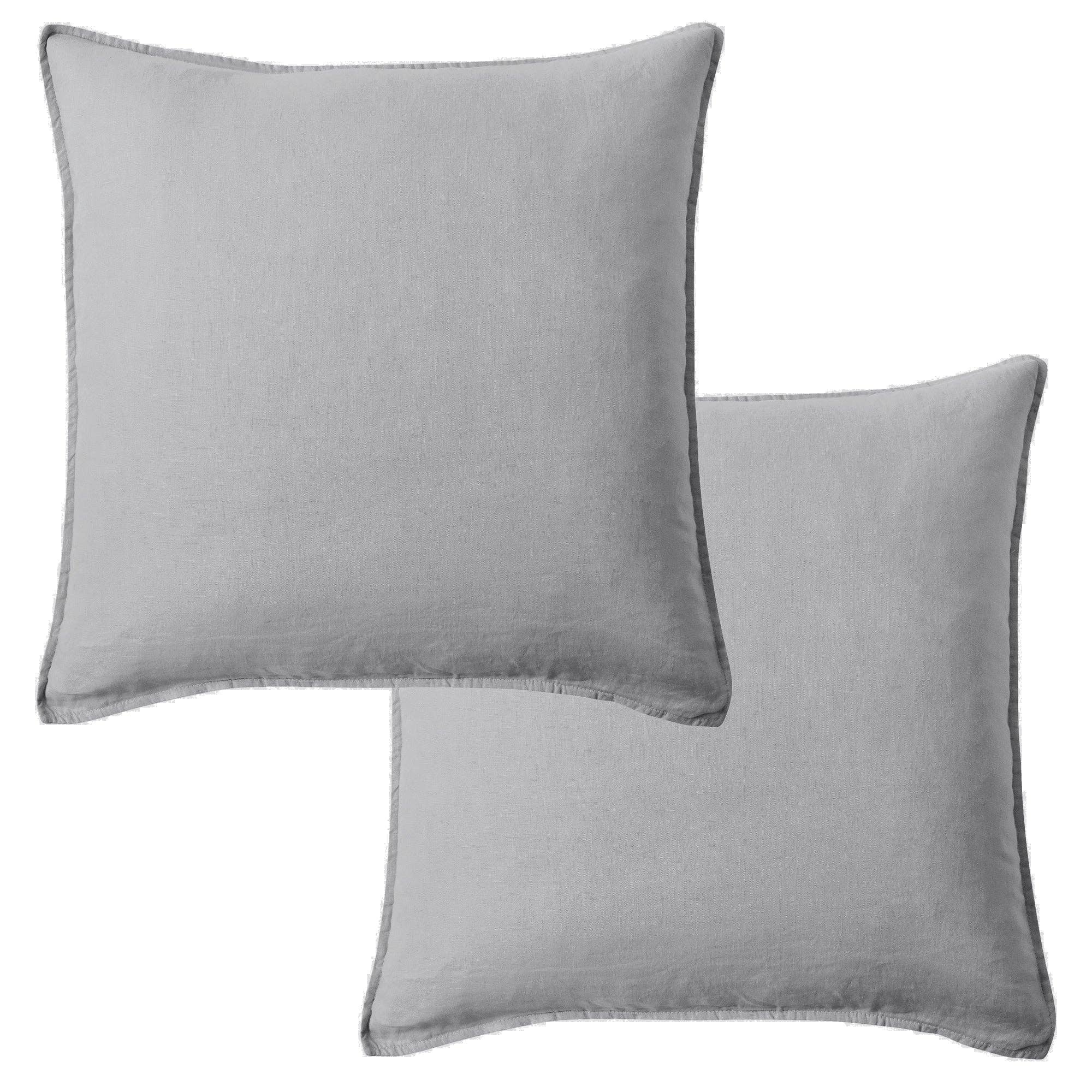 Levtex Home - Wholesale Throw Pillow Cover - French Flax Washed Linen Square Pillow Cover- Set of 215
