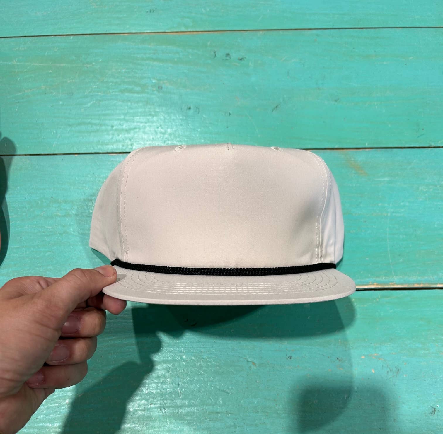 Vibes Hat Company - Wholesale Flat Brim Cap - Unisex - Vibes Retro Rope Hat- Khaki | Hat Bar | Blank Caps7