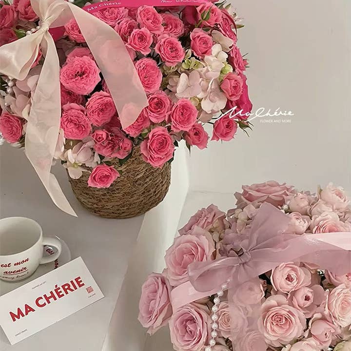 Elegant Design Supply - Wholesale Basket - Grass Woven Flower Basket / Bucket