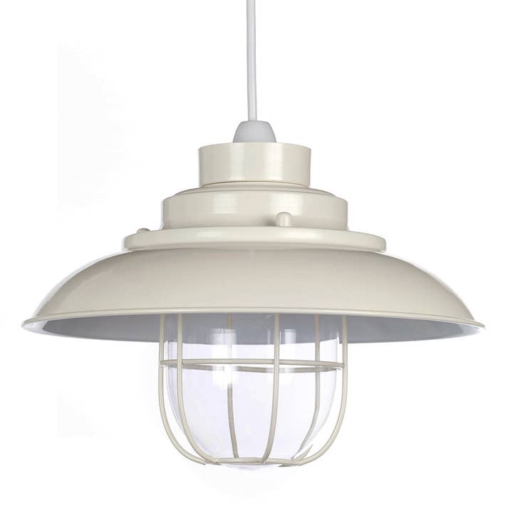 Worcester Fisherman Style Metal Non Electrical Ceiling Light, Cream for wholesale by K LIVING