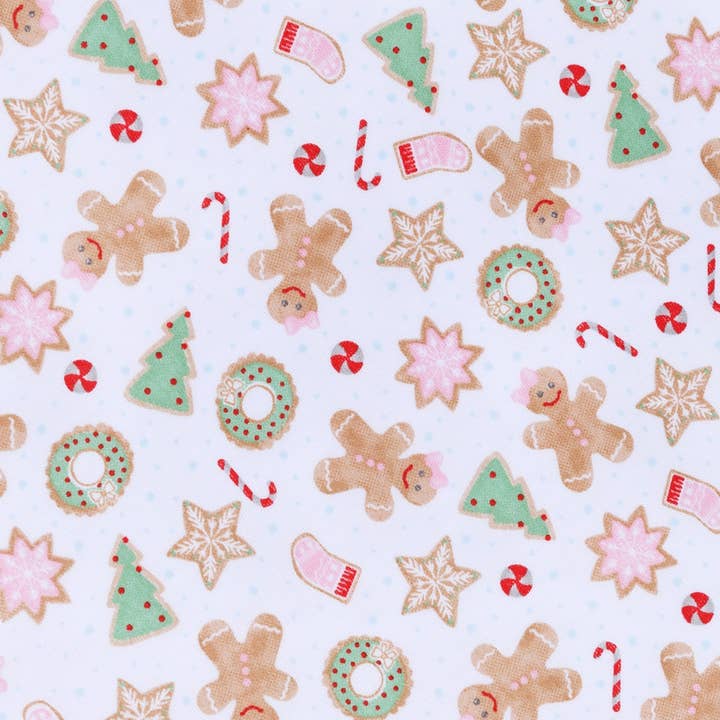 Magnolia Baby - Wholesale Jumpsuit - Baby - Frosted Wonderland Print Ruffle Footie - Pink2