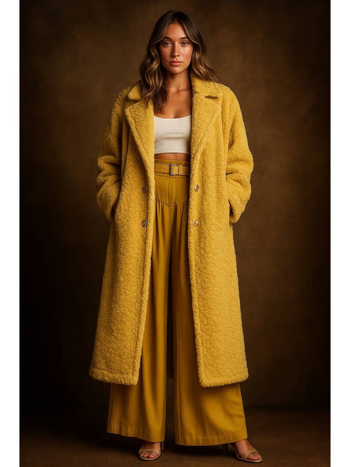 MANTEAU LONG OURS EN PELUCHE pour la vente par Mulla