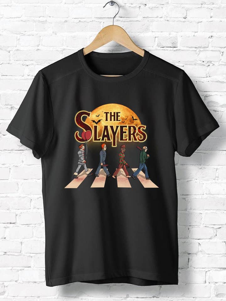 The Slayers Shirt, Killer Abbey Road Shirt, Friends Horror for wholesale by iBuyCanvas