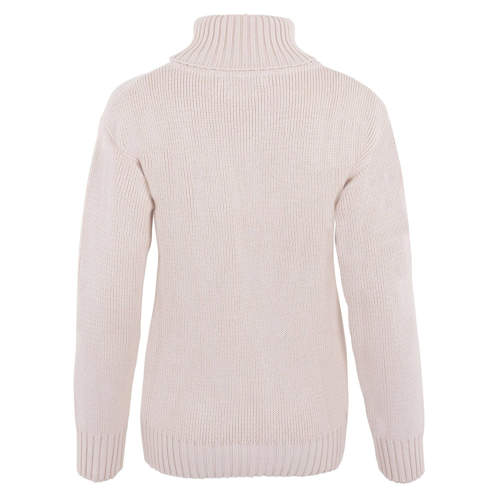 Paul James Knitwear - Vente Pull en maille – femme - Pull à col roulé Submariner en pur coton épais pour femmes4