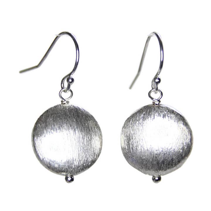 Coined Earrings - Silver for wholesale by Tactile Melodies