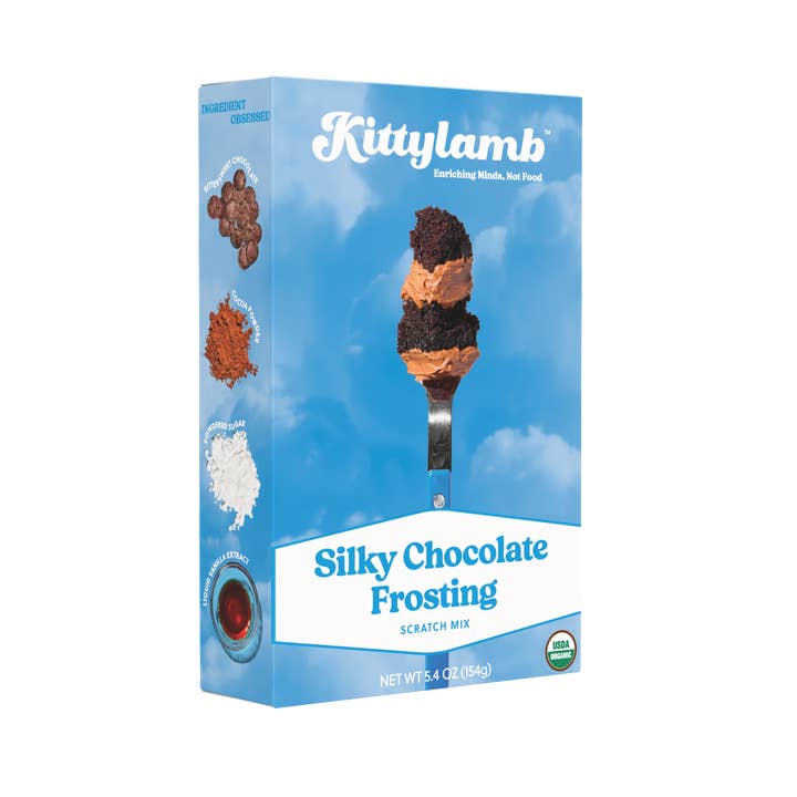 Mélange Bio de Glaçage au Chocolat Soyeux Demi-Caisse pour la vente par Kittylamb