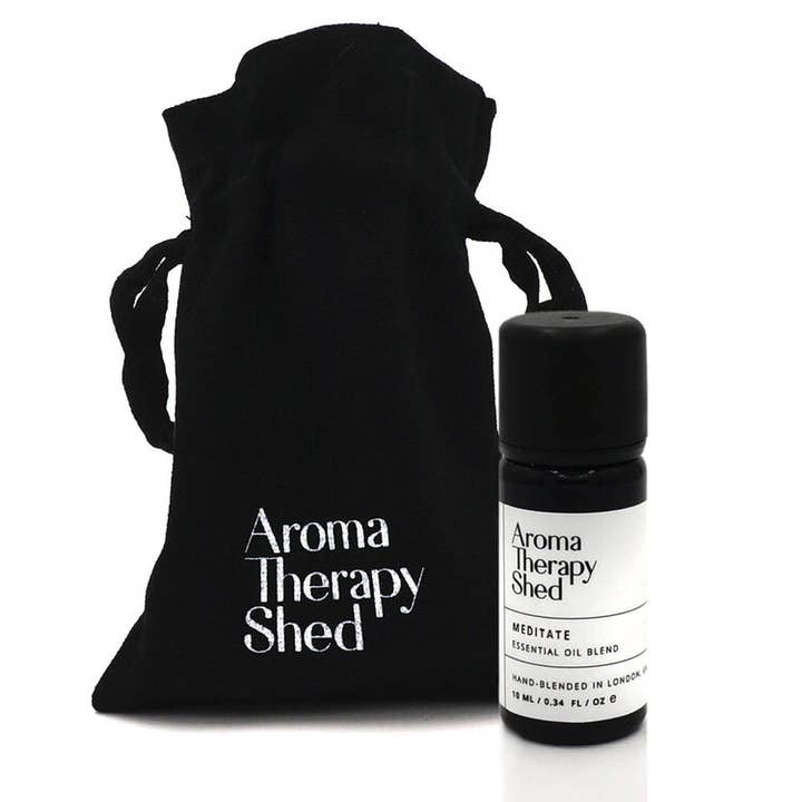 AromaTherapy Shed Meditate Essential Oil Blend & Gift Bag for wholesale by AromaTherapy Shed