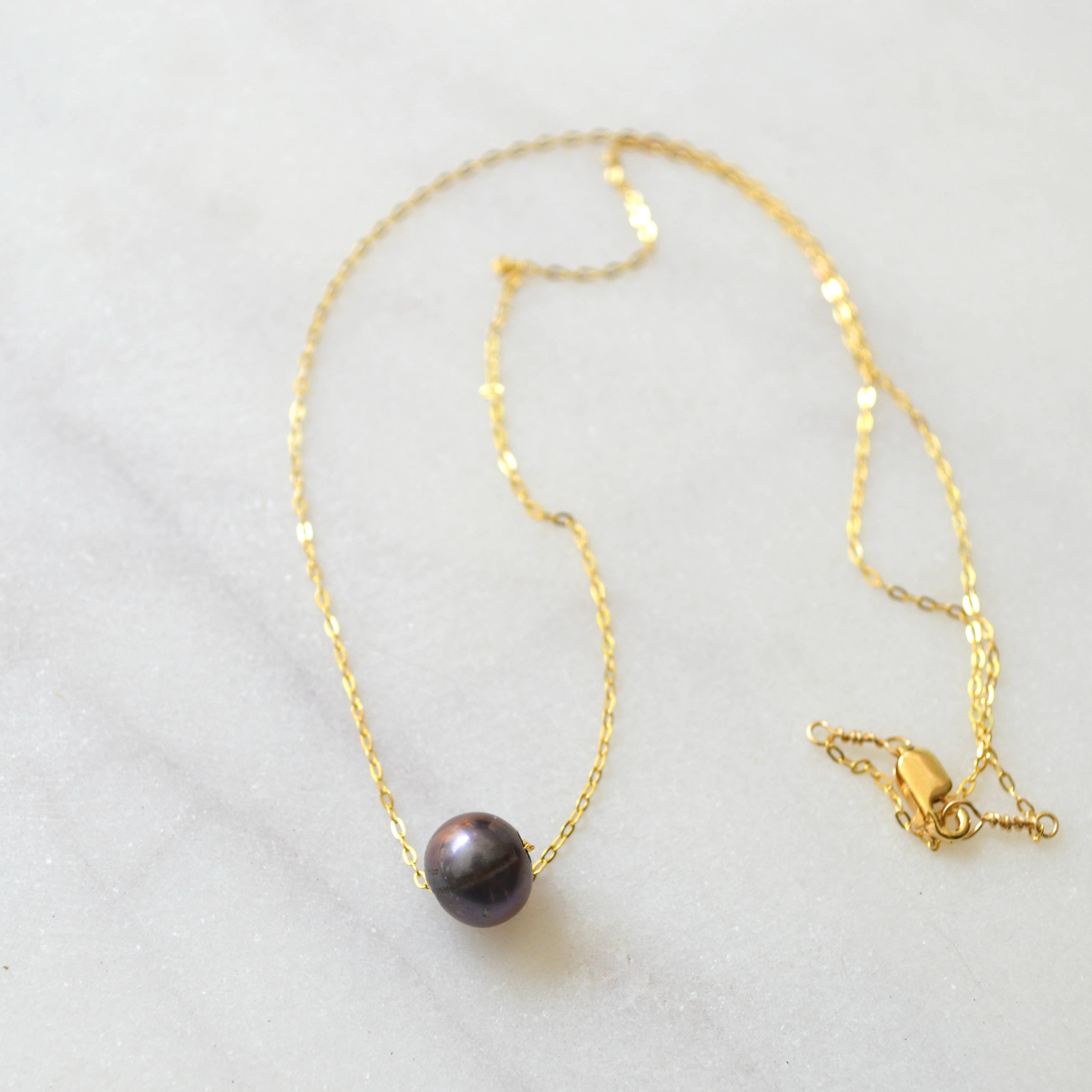 Salty But Sweet - Wholesale Pendant/Charm Necklace - Floating Freshwater Pearl Necklace5