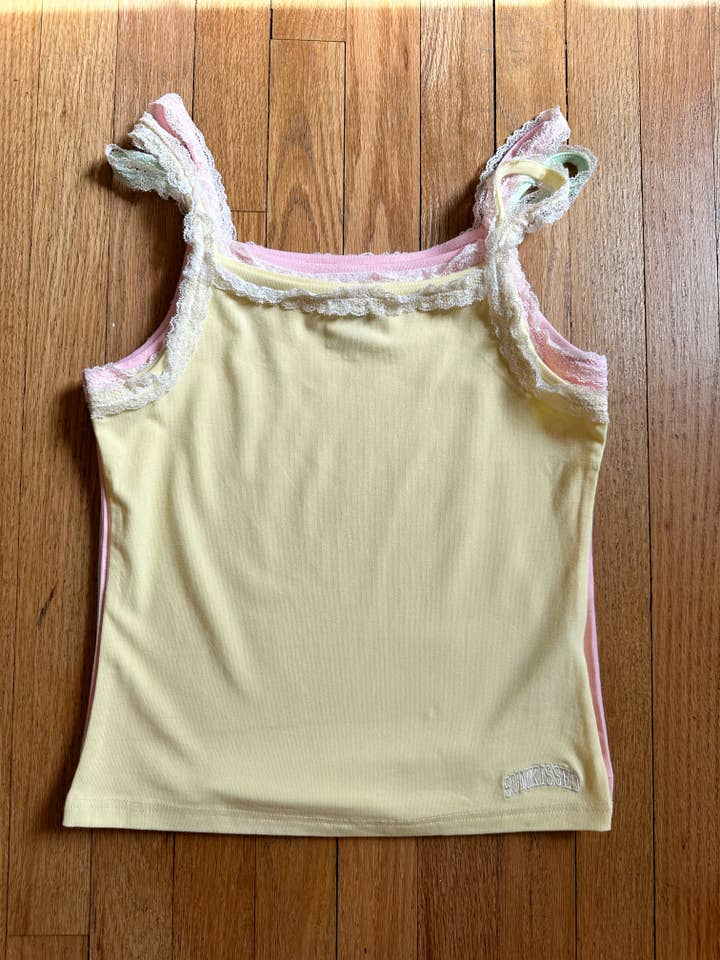 Sunkissed Coconut - Wholesale Tank Top - Women's - Lace Cami Tanktops