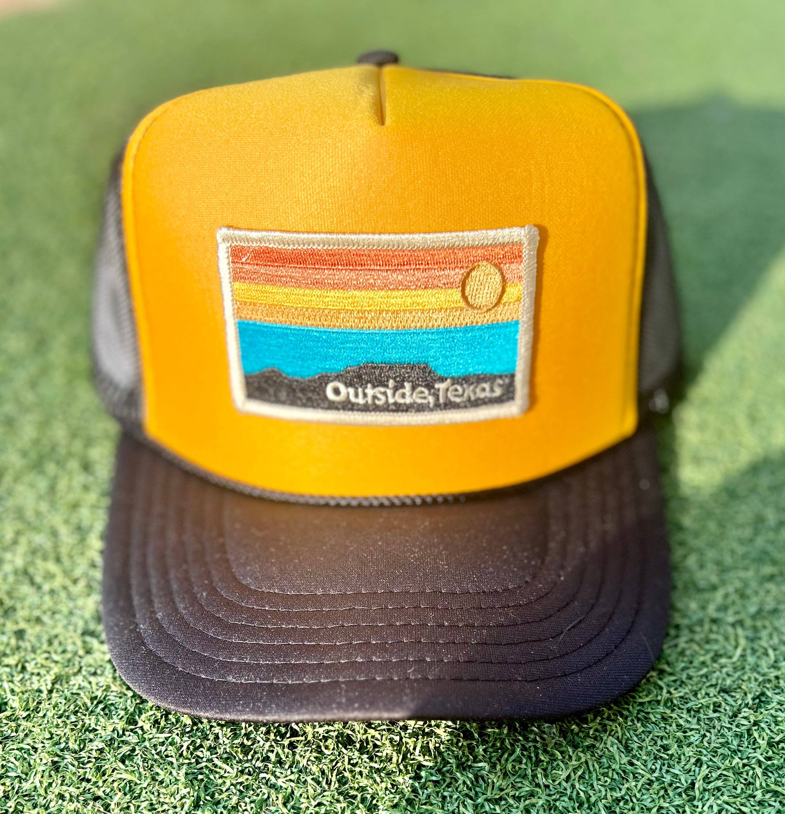 Outside, Texas - Wholesale Trucker Hat - Unisex - OTX Foam Trucker: Horizon Patch45