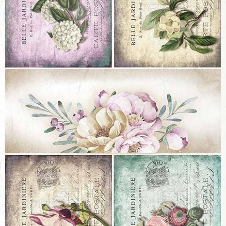 ITD Collection - Wholesale Craft supplies - RP018 - Rice Paper Creative Set - 11pcs x A4 / 8.27x11.7 in3