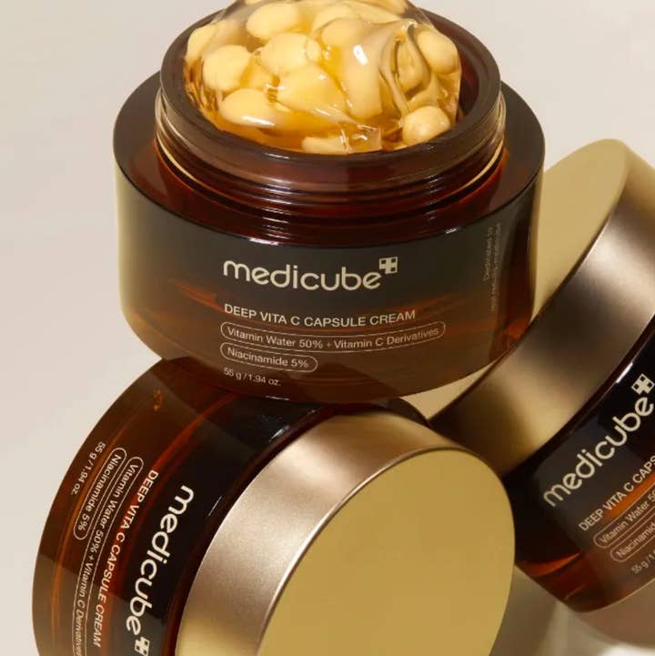 Medicube Deep Vita C Capsule Cream (1.94 oz) for wholesale by Beauty of Joseon, ANUA, COSRX, SKIN1004, Lilyfield
