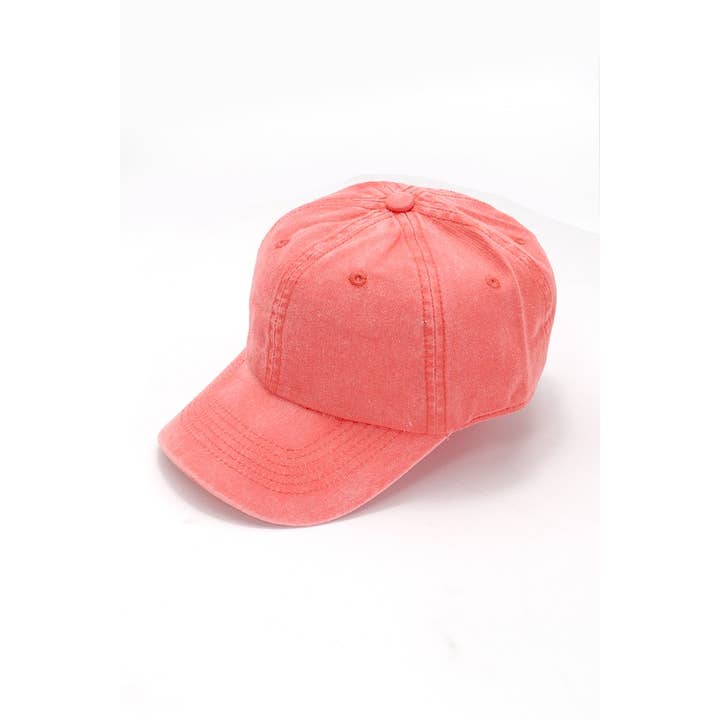 JOSSLYN by wall to wall - Wholesale Baseball Cap - Women's - VINTAGE WASHED BASEBALL CAP 40HW7026