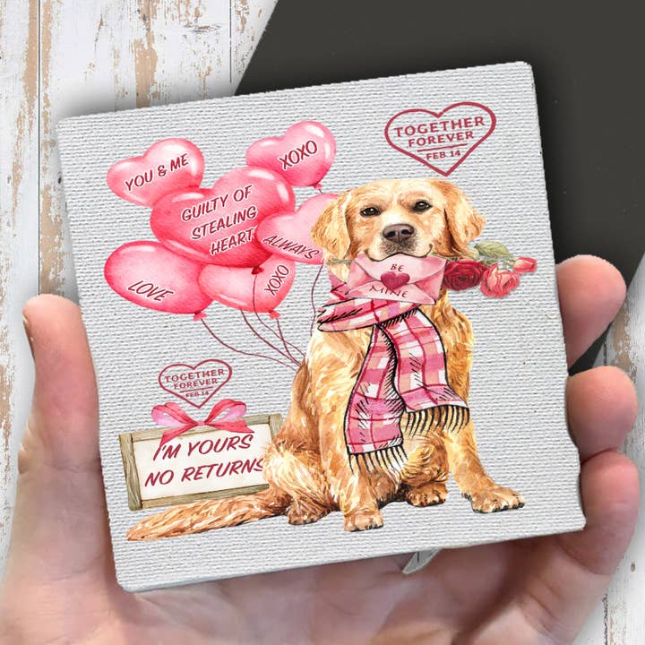 Imán de nevera amor eterno perro San Valentín para venta al por mayor de Avery Lane Gifts