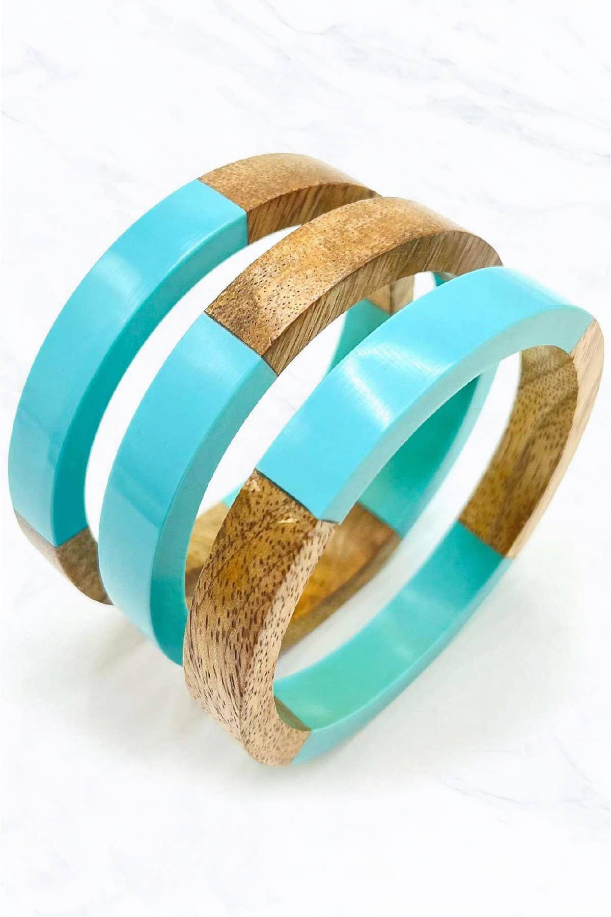 Suzie Q USA – Großhandel Schmucksets – 3pcs Holz-Armreif4