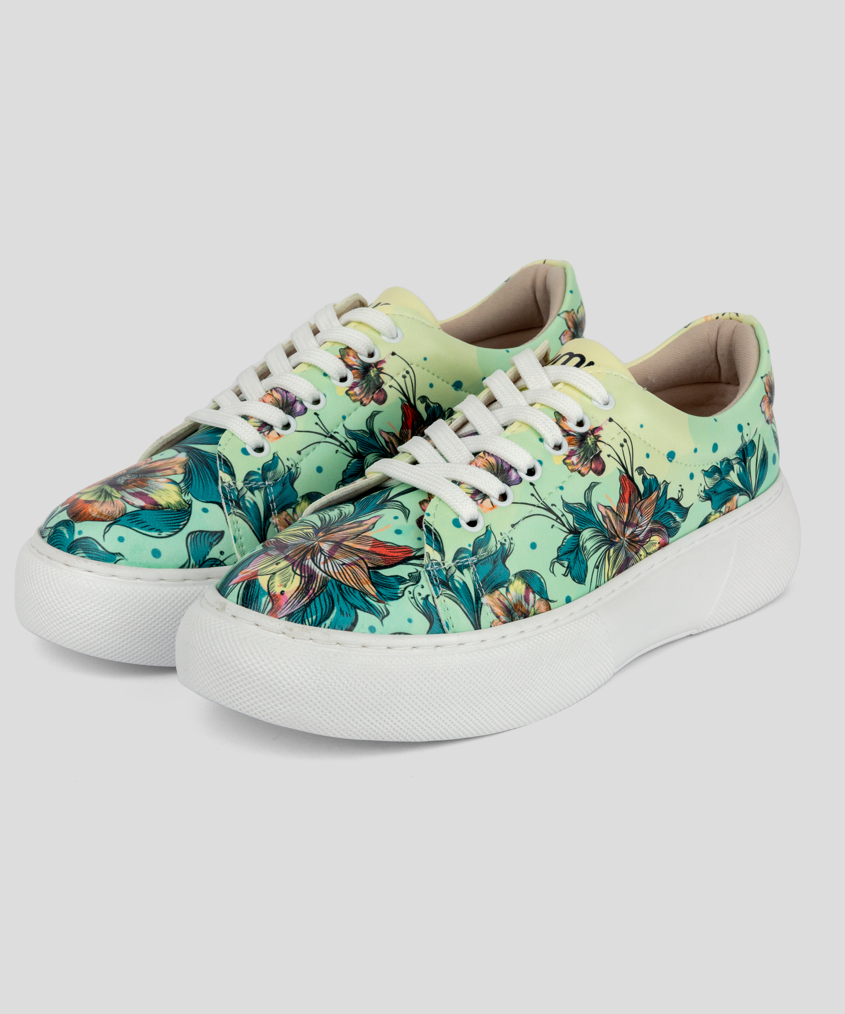 Mumka - Wholesale Lifestyle Sneakers - Women's - Flores Sneakers in Green4