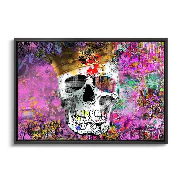 "POP ART SKULL" for wholesale by Canvarisma