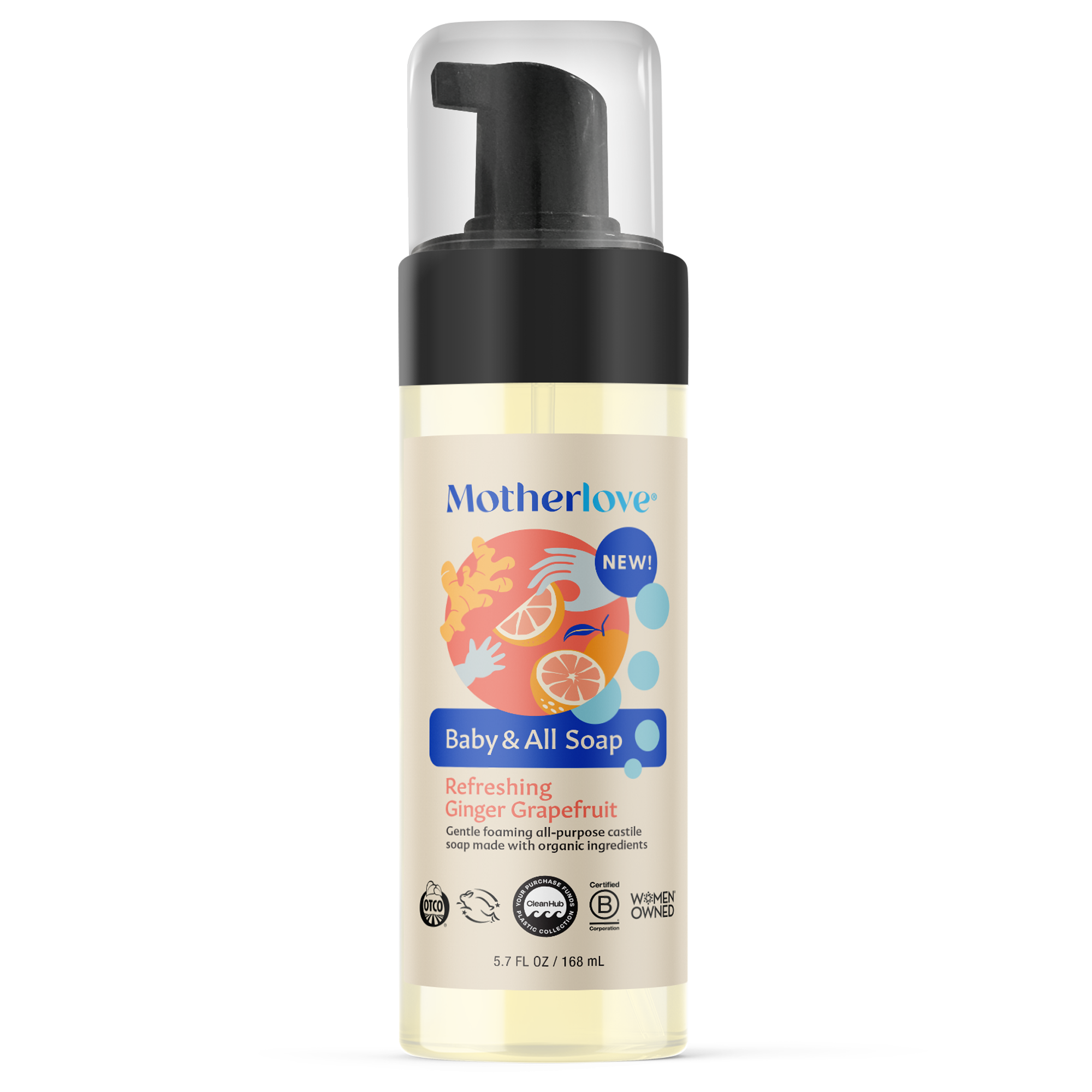 Motherlove - Wholesale Body Wash/Shower Gel - Baby & All Foaming Castile Soap 5.7oz - NEW!2