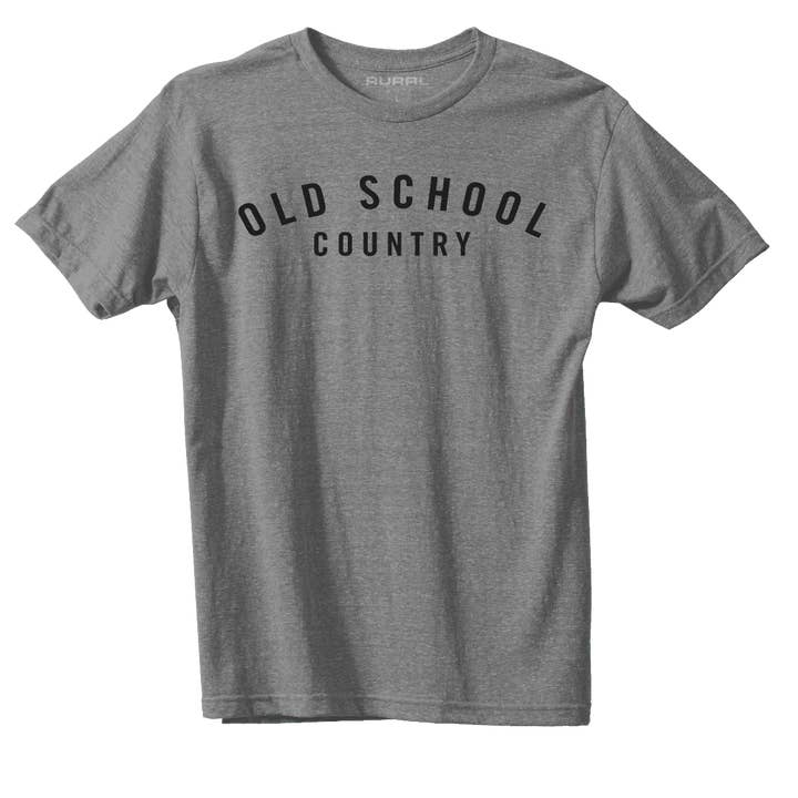 Rural Cloth - Wholesale Screen Printed T-Shirt - Men's - Old School Country - Heather Gray