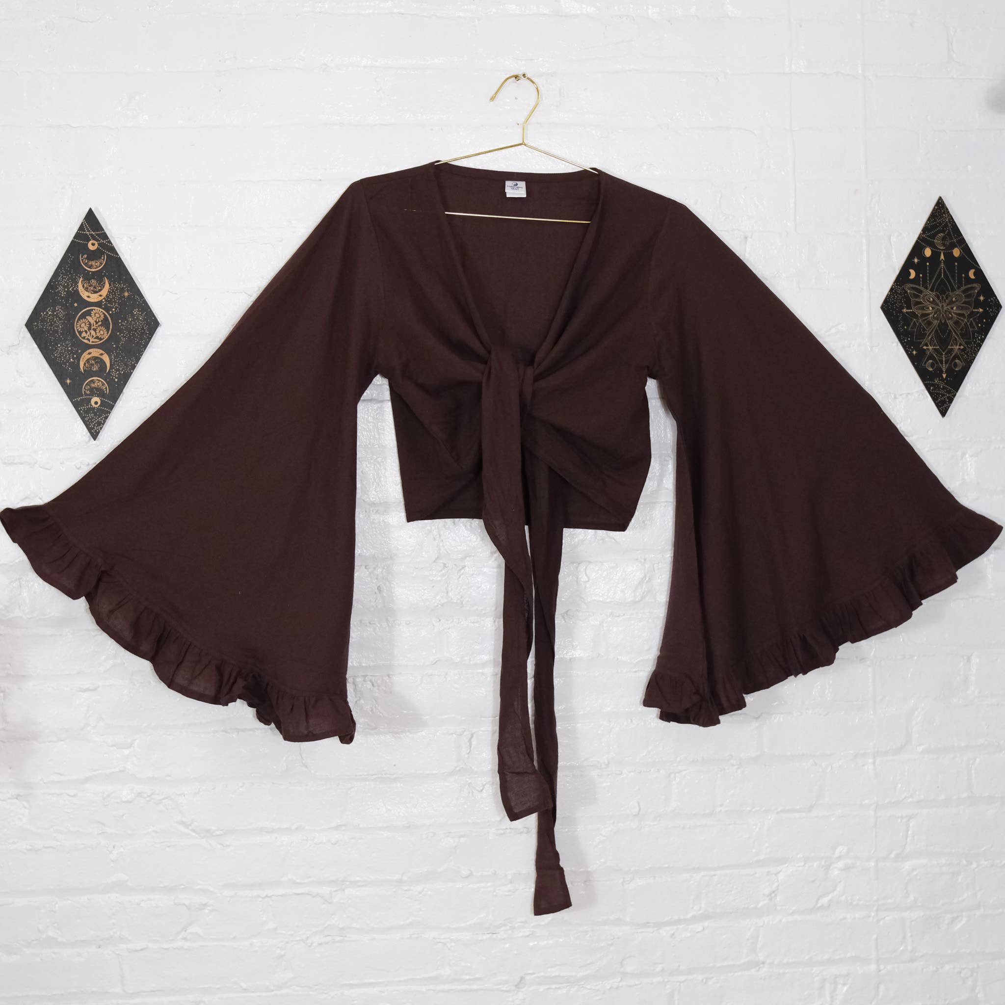 Karma Nepal Crafts - Wholesale Blouse - Women's - Cotton Flare Sleeve Top with Ruffle10