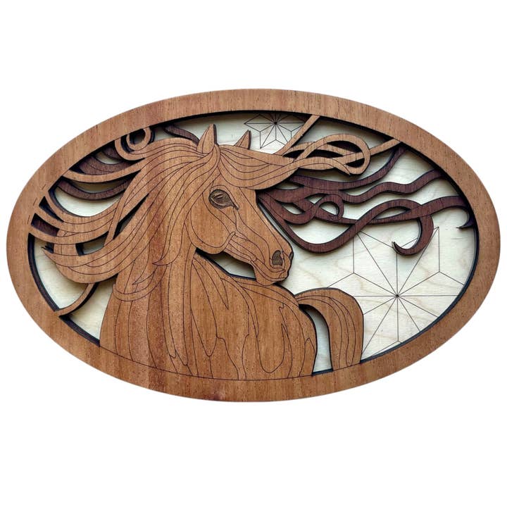 Windswept Horse Wall Art for wholesale by Merriment Creations