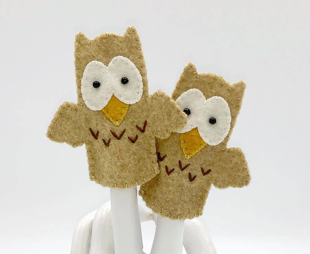 Lumpy Buttons - Wholesale Finger Puppet - Kids & Baby - Owl Felt Finger Puppet0