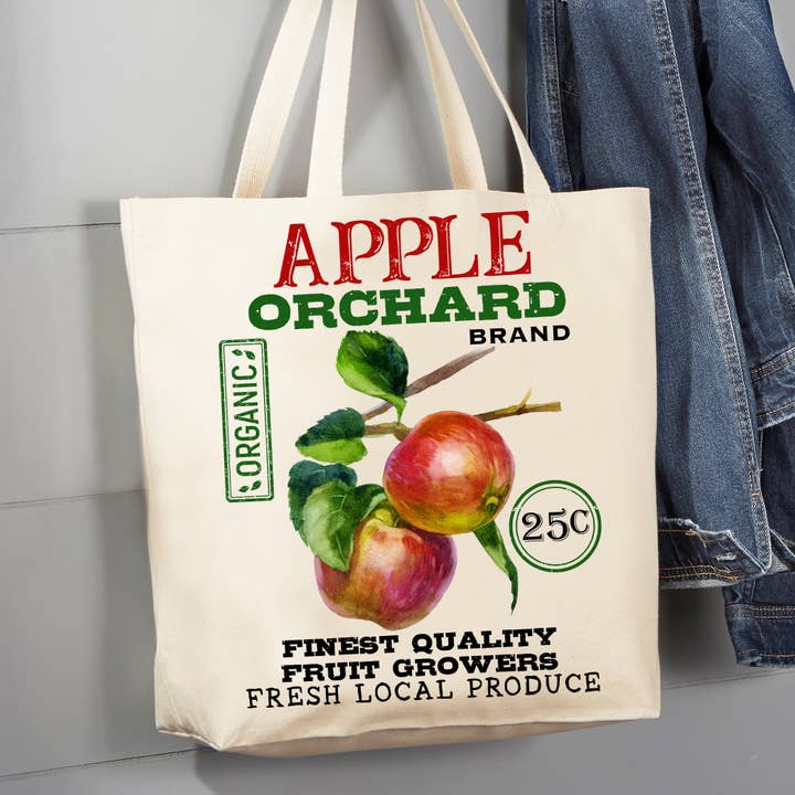 Boerderij Apple Orchard Organic 12 oz Canvas draagtas voor wholesale door Avery Lane Gifts