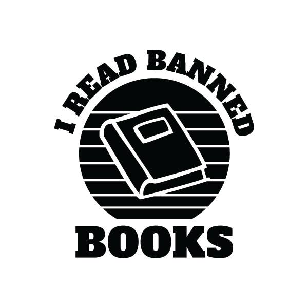 House of Swank Clothing - Wholesale Phone & Laptop Stickers - I read banned books sticker