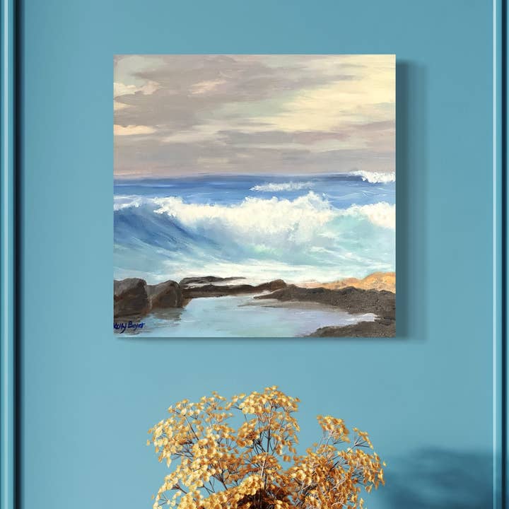 Vagues. - IMPRESSION 8x10 - Art inspiré par l'océan pour la vente par Kelly Beyer Art Cards & Prints