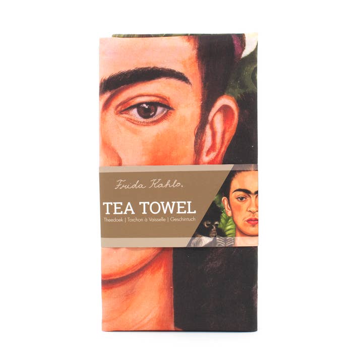 Frida Kahlo viskestykke – malet selvportræt Bonito for engroshandel hos MUSEUM WEBSHOP