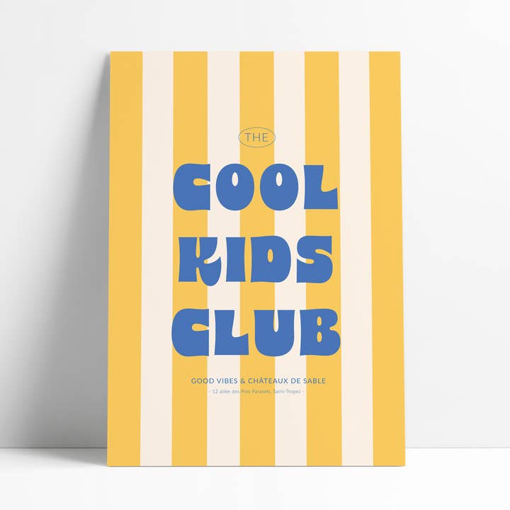 POSTER 18X25 CM - Cool kids club for wholesale by David & David Studio