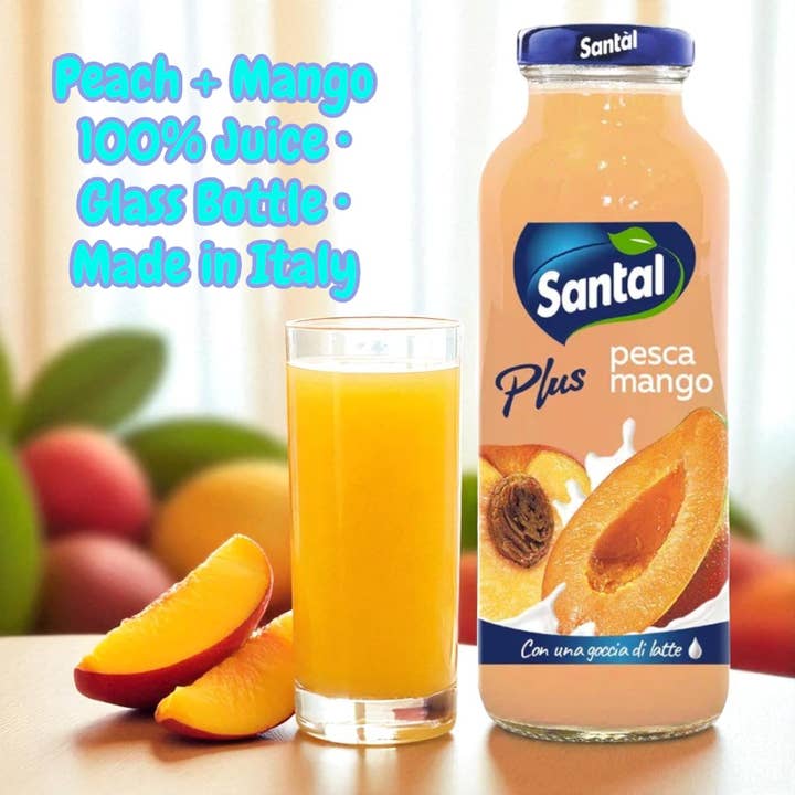 Savoury Imports Limited - Wholesale Fruit Juice - Santal Peach Mango Juice 250ml from Italy1