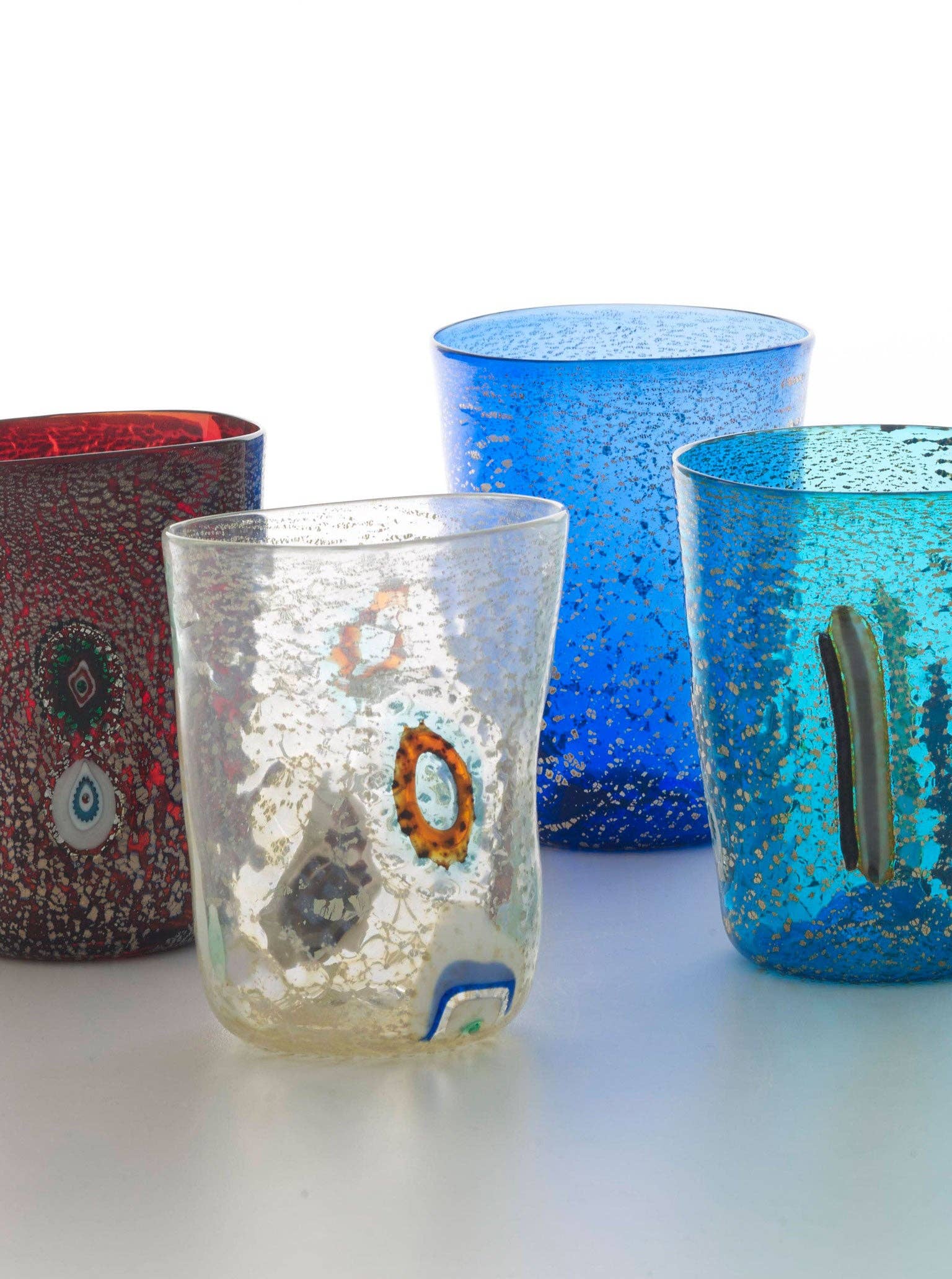 Zafferano America - Wholesale Drinking Glass/Cup - Bicchieri di Murano Tumblers - Mixed Set of 60