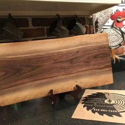Stumps Custom Wood - Wholesale Cutting Board - 18x10" Custom Walnut Cutting Board, Charcuterie Board