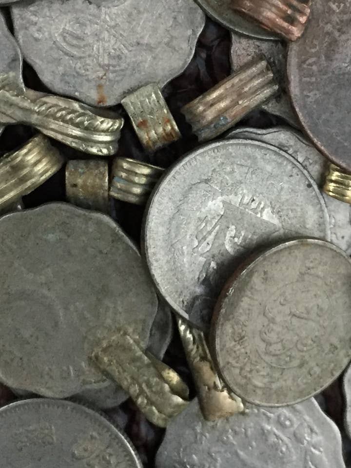 Tribal Bellydance Kuchi Gillet Real Vintage Coins 50pcs for wholesale by Senoritas Tribal Designs