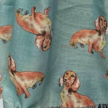 Shimena - Wholesale Scarf - Women's - Lightweight Dachshund scarf7